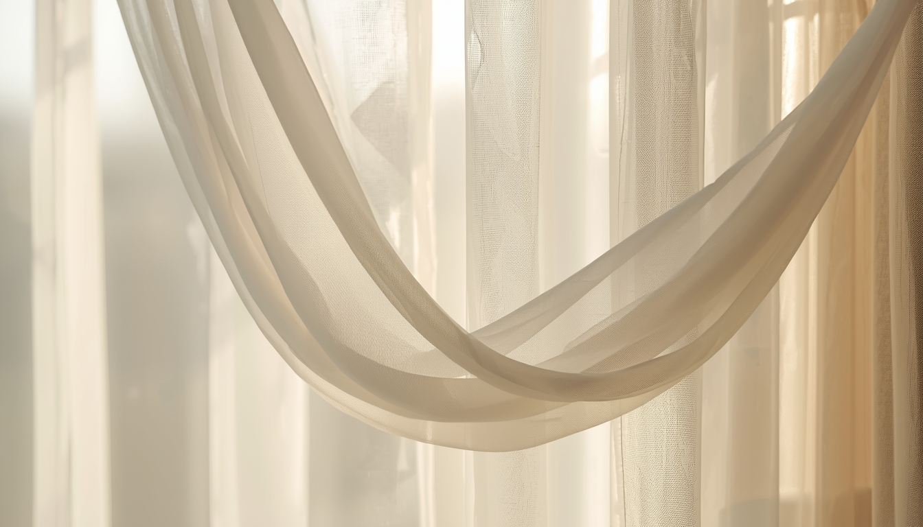 Cortina translúcida moderna